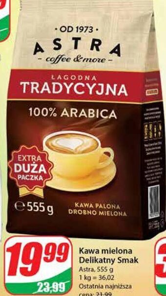 Dino Kawa astra łagodna 100% arabica oferta