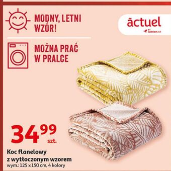 Auchan Koc flanelowy 125 x 150 cm actuel oferta