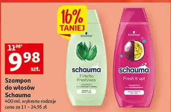 Auchan Szampon do włosów ziołowy schauma 7 herbs oferta