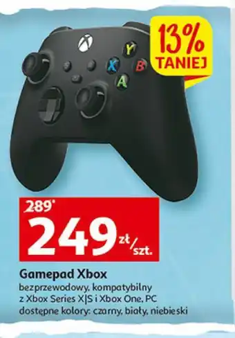 Auchan Gamepad bezprzewodowy czarny xbox 360 oferta