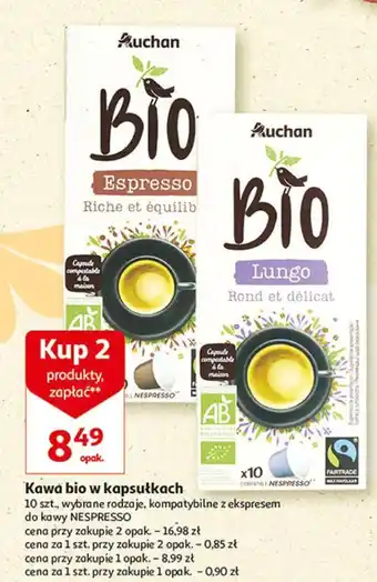Auchan Kawa lungo auchan bio oferta