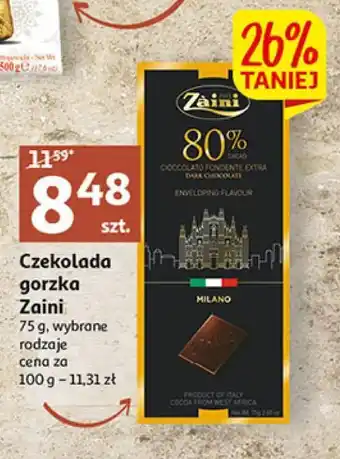 Auchan Czekolada gorzka 80 % zaini oferta