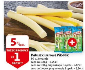 Auchan Paluszki serowe original pik-nik kids oferta
