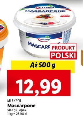 Lidl Ser mascarpone mlekpol oferta