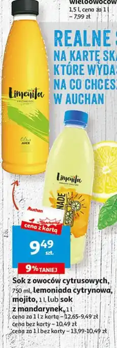 Auchan Sok mandarynkowy limena fresh & cool oferta