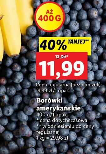 Lidl Borówki amerykańskie oferta