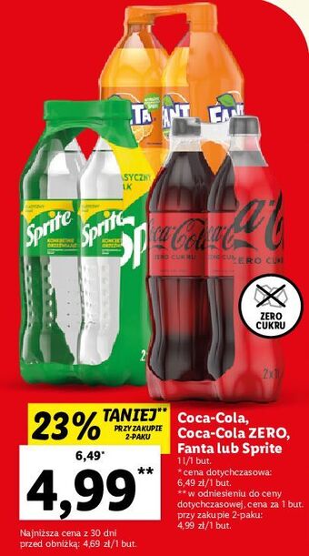 Lidl Napój coca-cola oferta