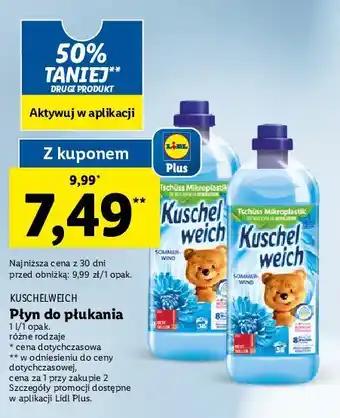 Lidl Płyn do płukania sommerwind kuschelweich oferta
