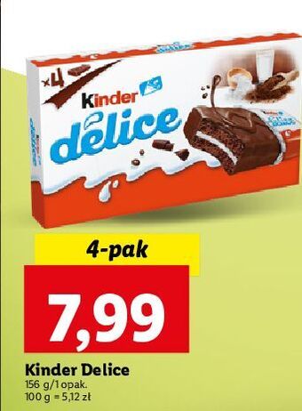 Lidl Baton kakaowy kinder delice oferta