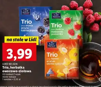 Lidl Herbata aronia jeżyna i czarna jagoda lord nelson oferta
