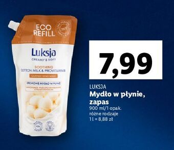 Lidl Mydło w płynie cotton milk & provitamin b5 luksja creamy soft oferta
