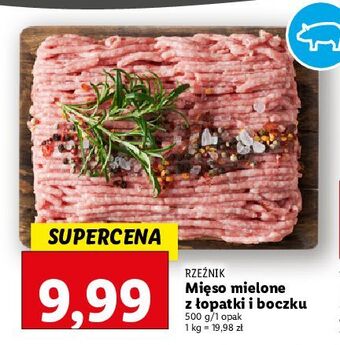 Lidl Mięso mielone z łopatki i boczku rzeźnik codzienna dostawa oferta