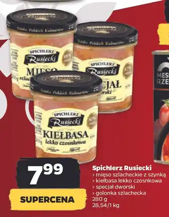 Netto Kiełbasa lekko czosnkowa spichlerz rusiecki oferta