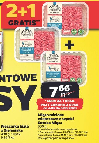 Netto Mięso mielone wieprzowe z szynki sztuka mięsa netto oferta
