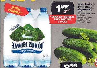 Netto Woda niegazowana żywiec zdrój oferta