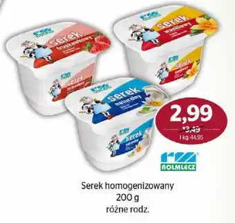 Społem ROLMLECZ Serek homogenizowany 200 g oferta