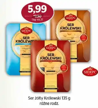Społem Ser żółty Królewski 135 g oferta