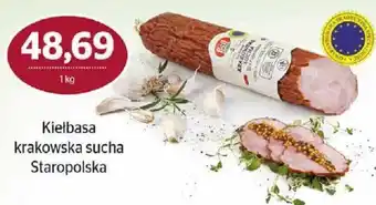 Społem Kiełbasa krakowska sucha Staropolska oferta