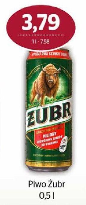 Społem Piwo Żubr 0,5l oferta