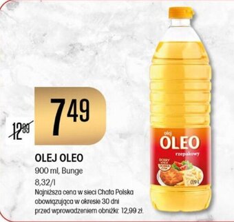 Chata Polska OLEJ OLEO 900 ml, Bunge oferta
