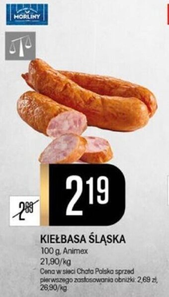 Chata Polska KIEŁBASA ŚLĄSKA 100 g. Animex oferta