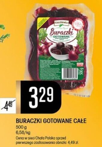 Chata Polska BURACZKI GOTOWANE CAŁE 500 g oferta