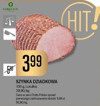 Chata Polska SZYNKA DZIADKOWA 100 g, Lukullus oferta