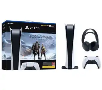 RTV EURO AGD Konsola sony playstation 5 digital edition (ps5) - god of war ragnarok - słuchawki pulse 3d (czarny) oferta