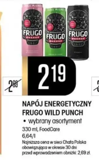 Chata Polska NAPÓJ ENERGETYCZNY FRUGO WILD PUNCH 330 ml, FoodCare oferta