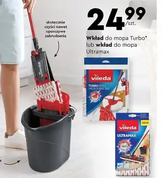 Biedronka Vileda Wkład do mopa Turbo lub wkład do mopa oferta