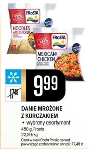 Chata Polska DANIE MROŻONE Z KURCZAKIEM 450 g, Frosta oferta