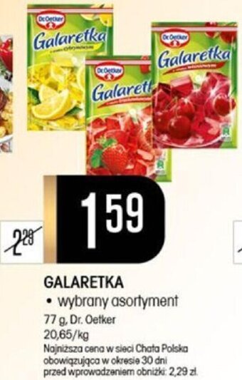 Chata Polska GALARETKA 77 g, Dr. Oetker oferta