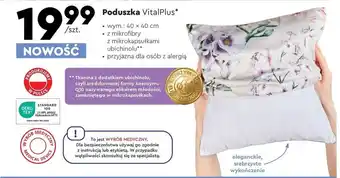 Biedronka Poduszka VitalPlus* wym.: 40 x 40 cm oferta