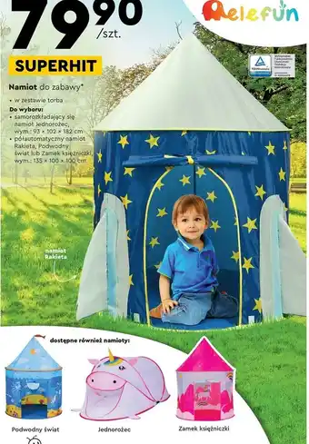 Biedronka Elefun Namiot do zabawy* oferta