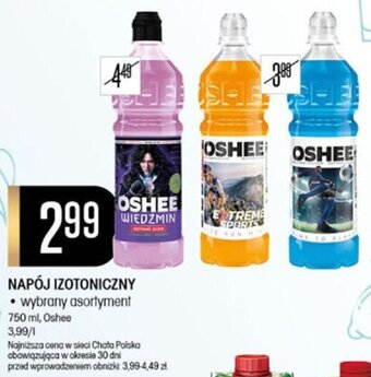 Chata Polska NAPÓJ IZOTONICZNY 750 ml, Oshee oferta