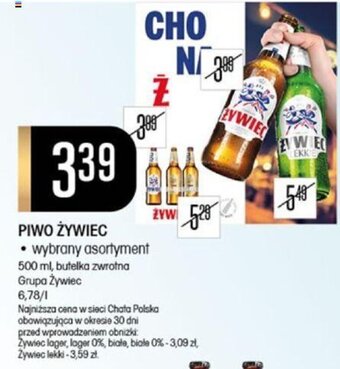 Chata Polska PIWO ŻYWIEC 500 ml, butelka zwrotna Grupa Żywiec oferta