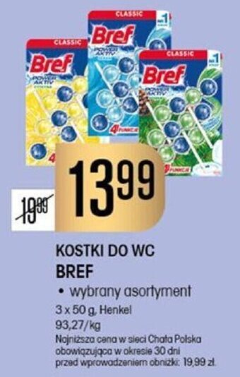 Chata Polska KOSTKI DO WC BREF 3 x 50 g, Henkel oferta