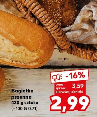 Kaufland Bagietka pszenna 420 g sztuka oferta