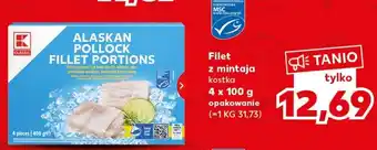 Kaufland Filet z mintaja kostka 4 x 100 g opakowanie oferta