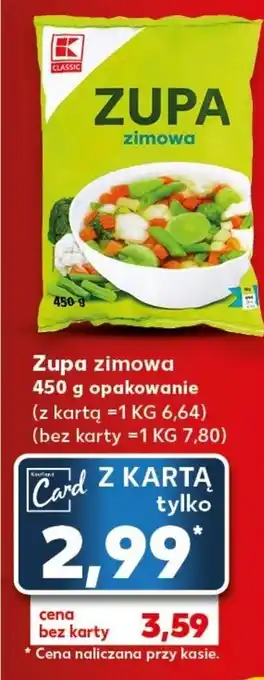 Kaufland Zupa zimowa 450 g opakowanie oferta