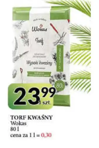 Torf ogrodniczy wysoki kwaśny wokas