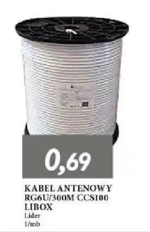 E.Leclerc Kabel antenowy rg6u/300m ccs100 libox oferta