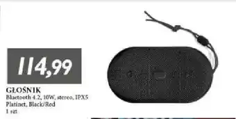 E.Leclerc Głosnik mobilny stereo trail czarny platinet oferta