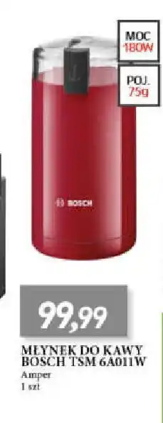 E.Leclerc Młynek do kawy tsm6a011w czerwony bosch oferta