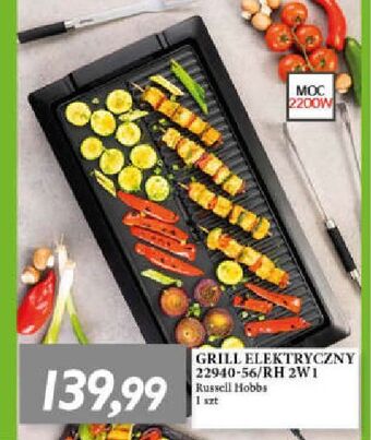 E.Leclerc Grill elektryczny 22940-56 curved grill & griddle maxicook russell hobbs oferta