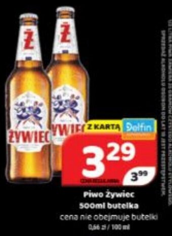 Delfin Piwo Żywiec 500ml butelka oferta