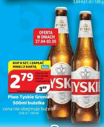Delfin Piwo Tyskie Gronie 500ml butelka oferta
