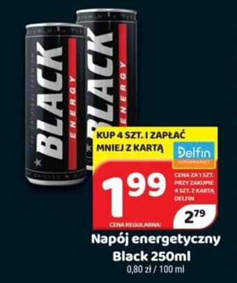 Delfin Napój energetyczny Black 250ml oferta