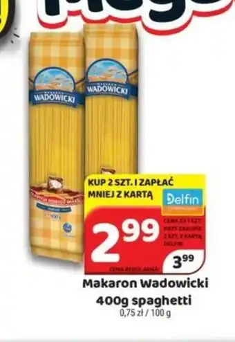 Delfin Makaron Wadowicki 400g spaghetti oferta