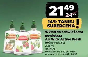 Wkład do odświeżacza powietrza air wick active fresh